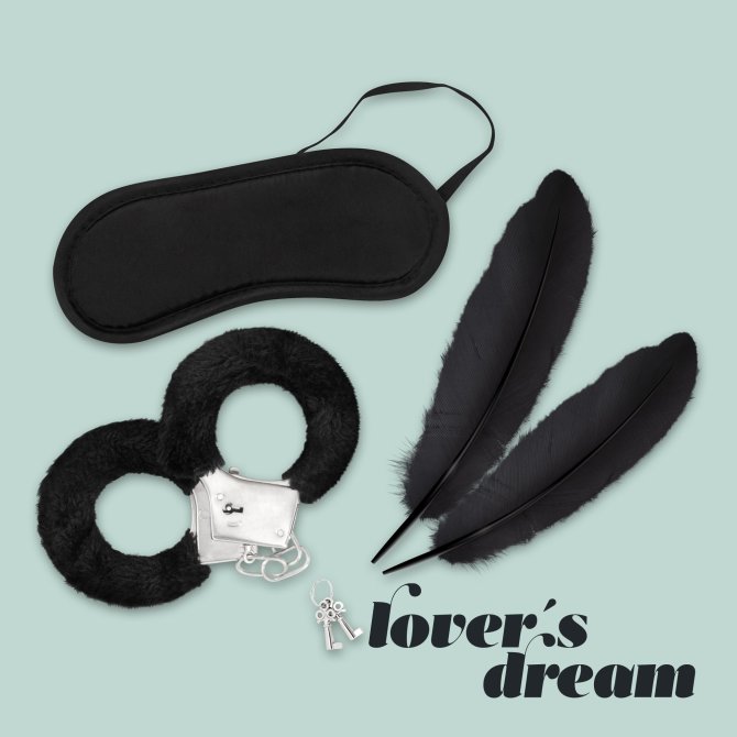 Lover´s dream Třídílná sada pro lehké SM - černá