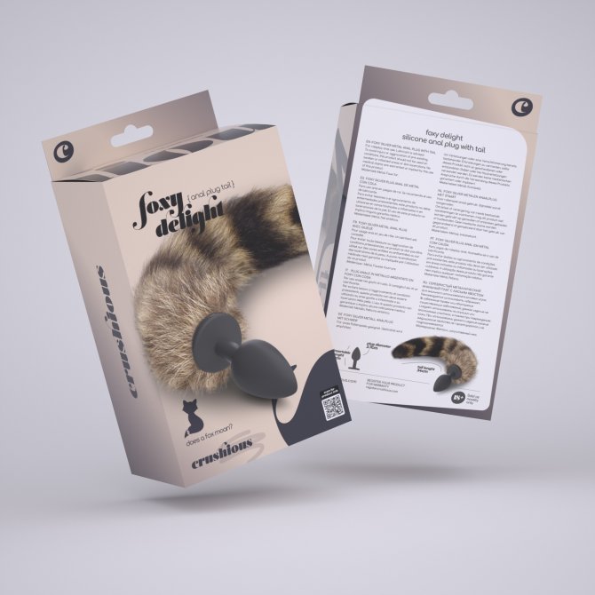 Foxy delight Silikonový anální kolík s ocasem