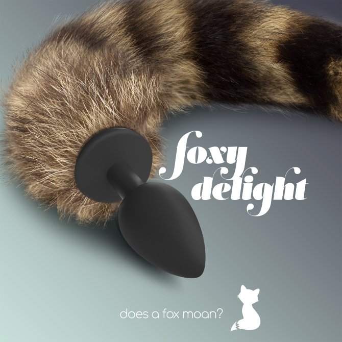 Foxy delight Silikonový anální kolík s ocasem