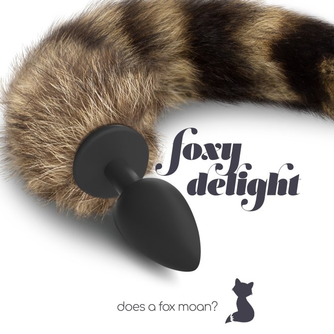 Foxy delight Silikonový anální kolík s ocasem