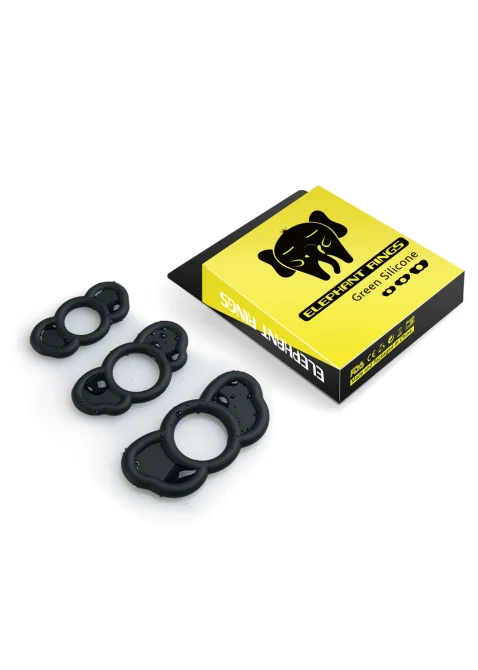 El Elefante silikonové erekční kroužky 3 ks