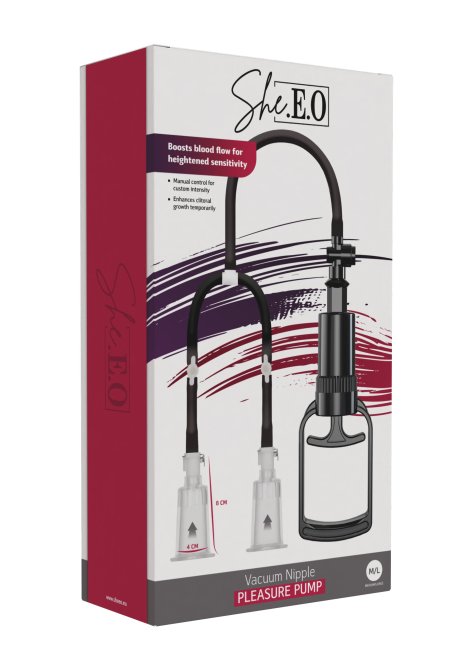 She.E.O. vakuová pumpa pro ženy na bradavky M/L