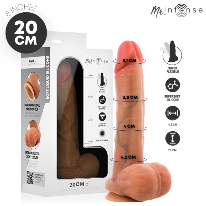 Gary ultra realistické dildo M 20 cm