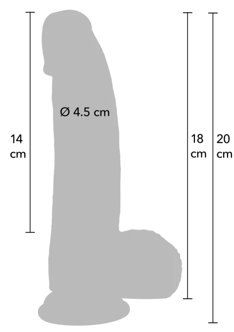 Hidden Desire Inferno realistické dildo 18 cm