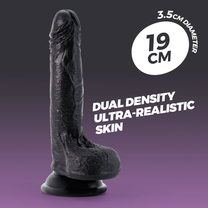 Inviktus silikonové dildo 19 cm černé