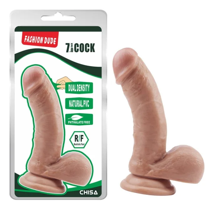 Fashion dude dildo s přísavkou 17,7 cm tělové