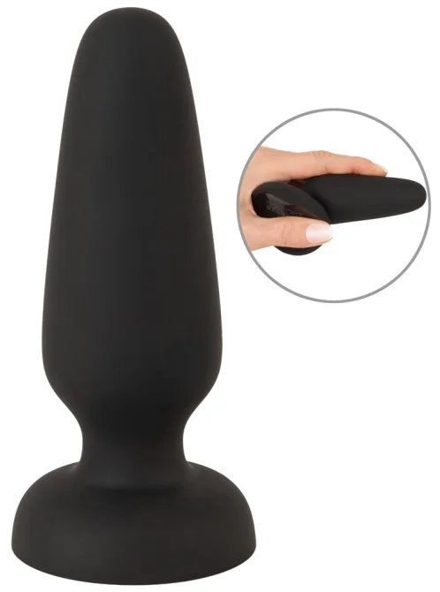 Black Velvets Liquid Silicone anální kolík S