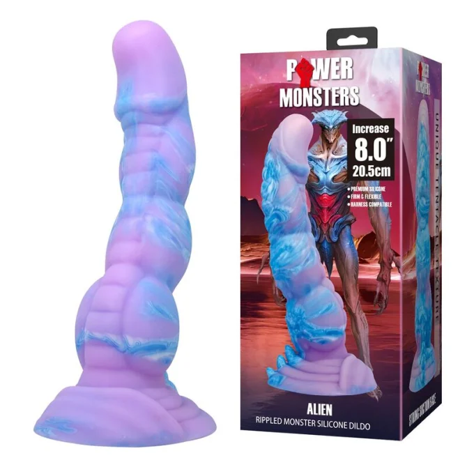 Alien Fantasy dildo fialovo-modré