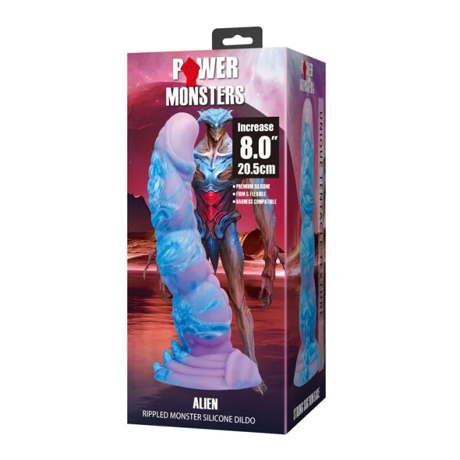Alien Fantasy dildo fialovo-modré
