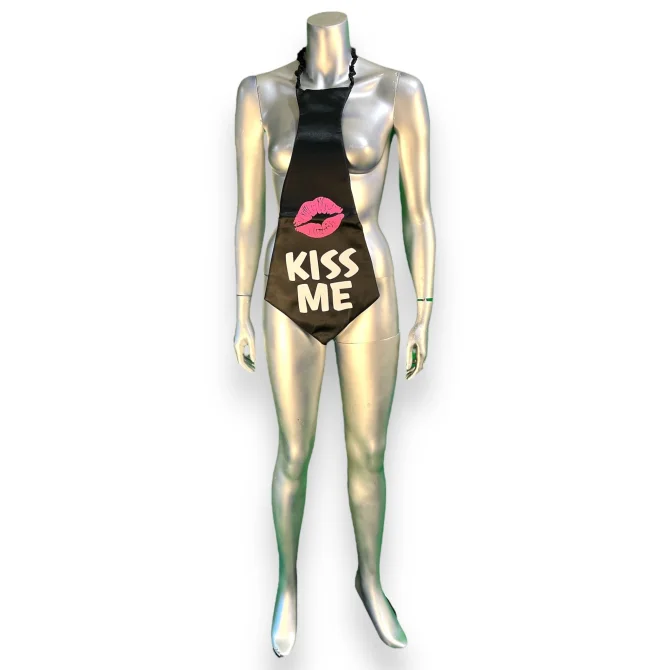 Kiss me XXL kravata - černá