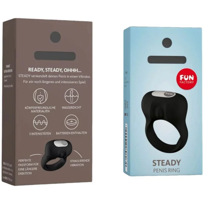 Fun Factory Steady vibrační erekční kroužek - Black