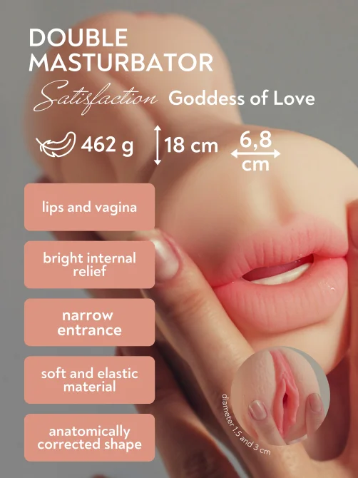 Satisfaction Goddess of Love oboustranný masturbátor