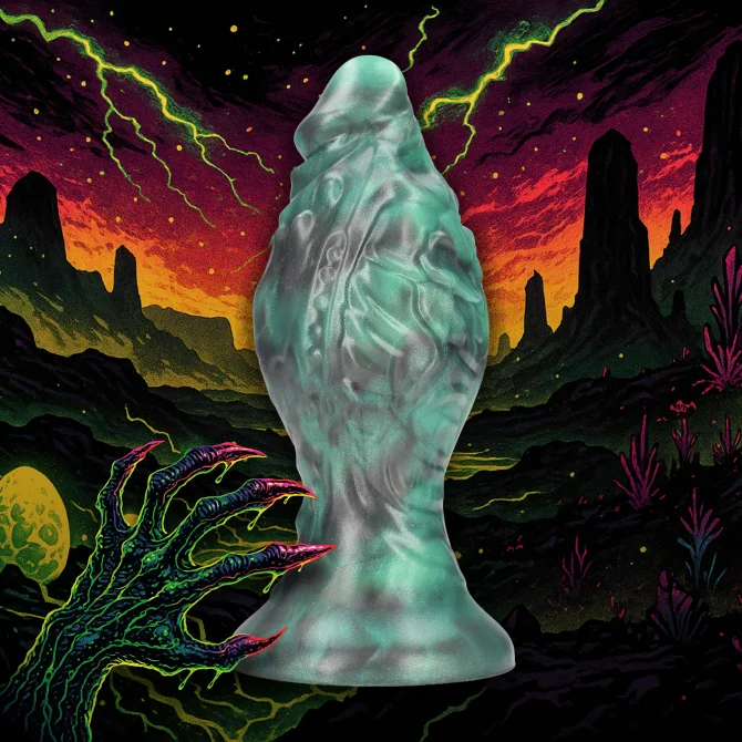 Space Born anální kolík XL - zelený
