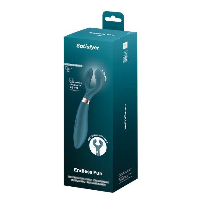 Satisfyer Endless Fun Multifunkční vibrátor na baterie - zelený