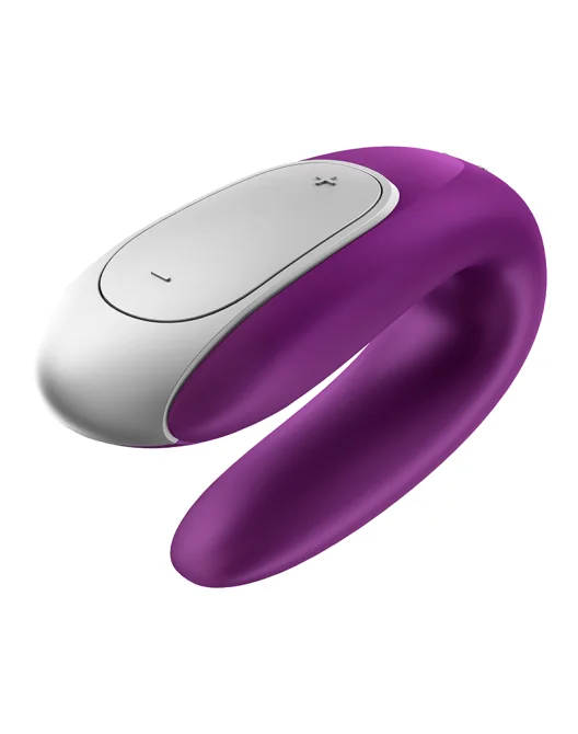 Satisfyer Double fun Párový vibrátor fialový