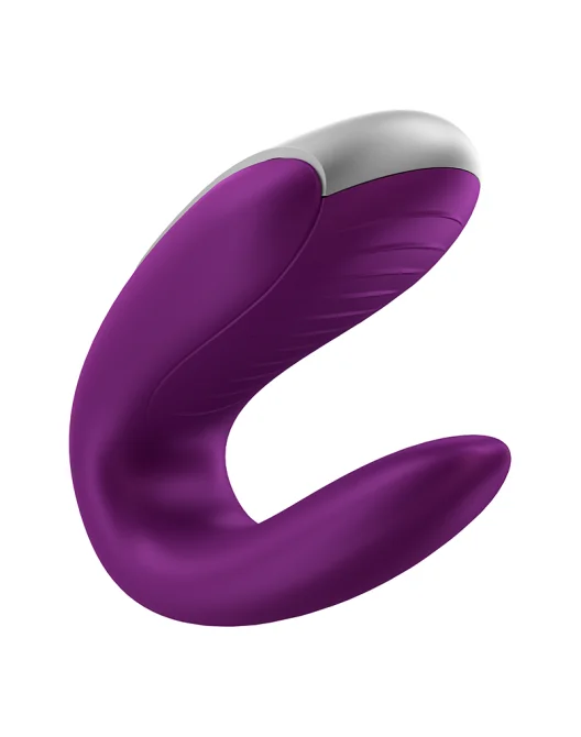 Satisfyer Double fun Párový vibrátor fialový