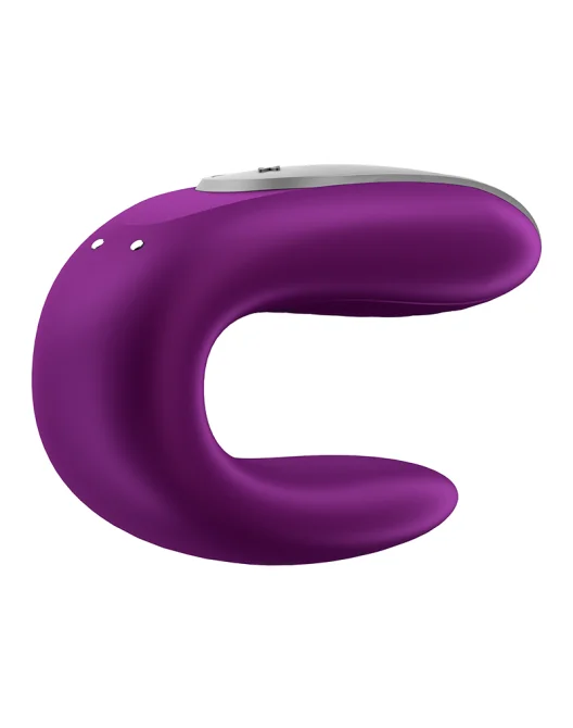 Satisfyer Double fun Párový vibrátor fialový