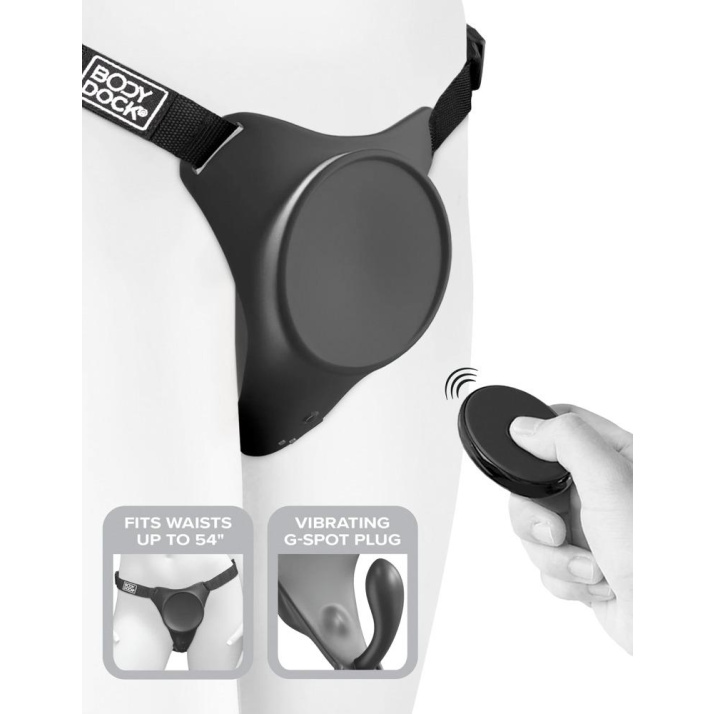 Body Dock G-spot Pro Strap-on postroj s vnitřním vibrátorem