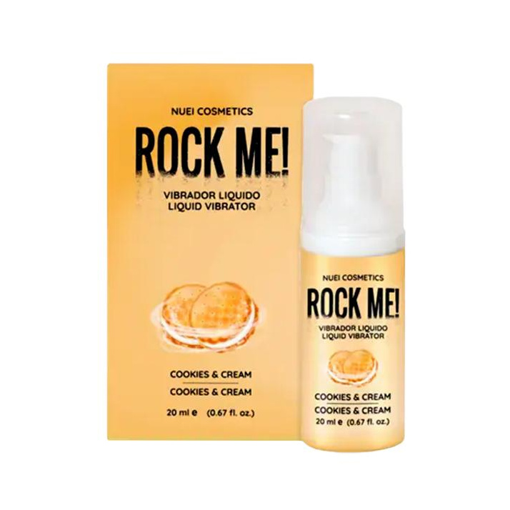 NUEI Rock me! tekutý vibrátor 20 ml - Cookies and Cream