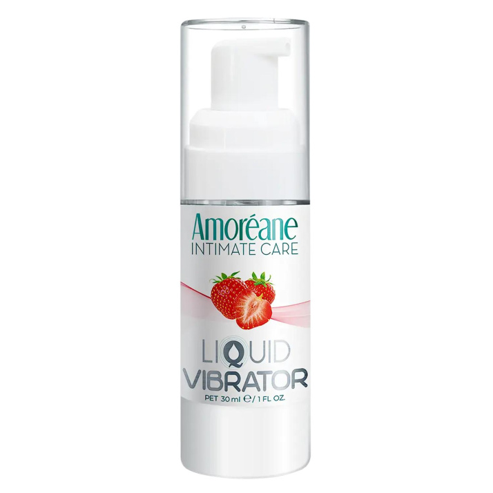 Amoréane tekutý vibrátor Strawberry 30 ml