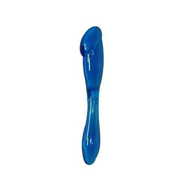 Galaxia Blue oboustranné vaginální a anální dildo