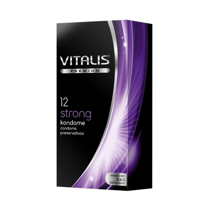 Krabička s produktem kondomy Vitalis Premium Strong
