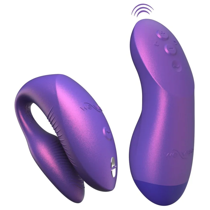 Párový vibrátor We-vibe Chorus Pro v kosmicky fialové barvě se dvěma částmi