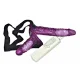 Strap-On Duo Vibrační připínací penis - fialový