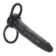 Accommodator Anální Dildo černé - stimulace vaginální i anální najednou