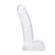 Ding Dong dildo gelové transparentní