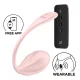 Satisfyer Ribbed Petal vibrační vajíčko - růžové