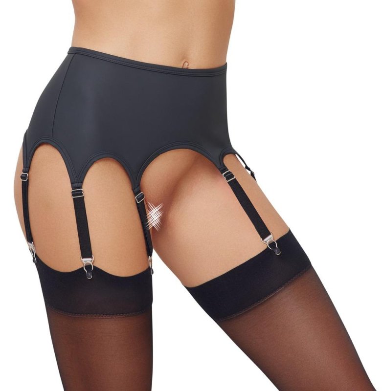 Cottelli Lingerie Podvazkový pás - černý