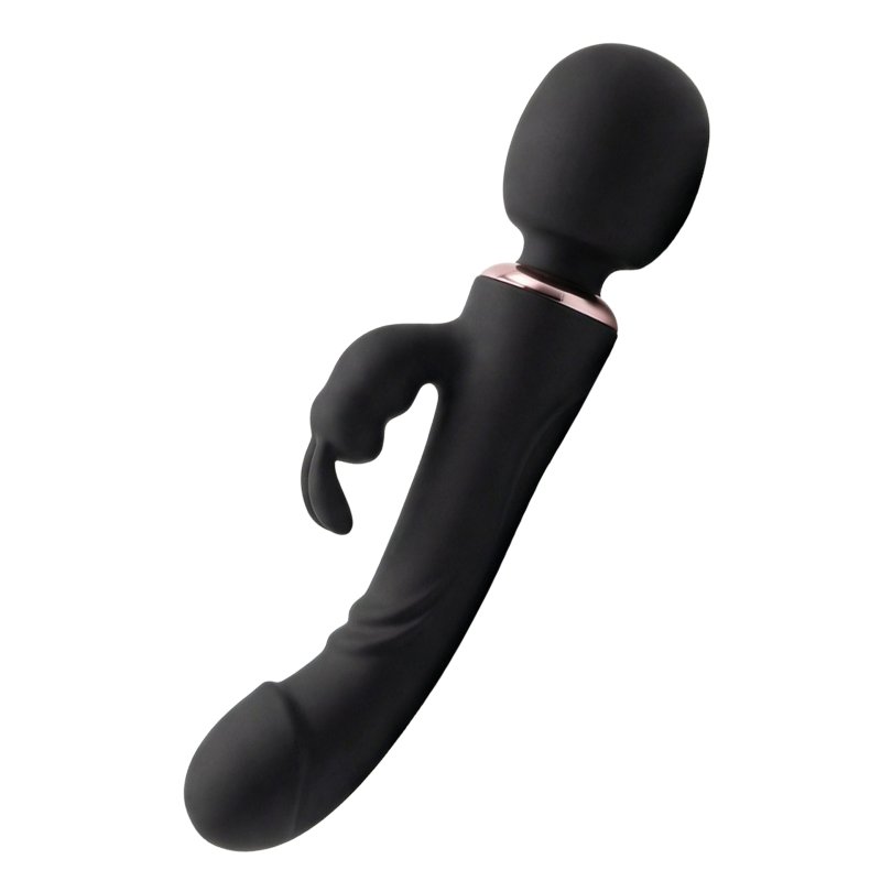 Paul oboustranný rabbit vibrátor černý