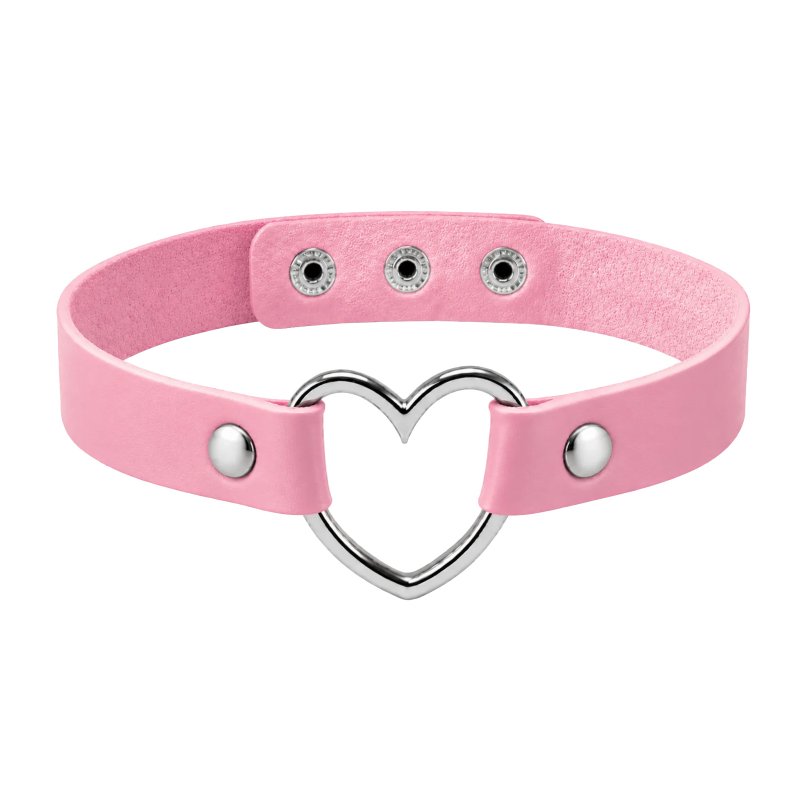 Kinky Pleasure Punk style choker Pink