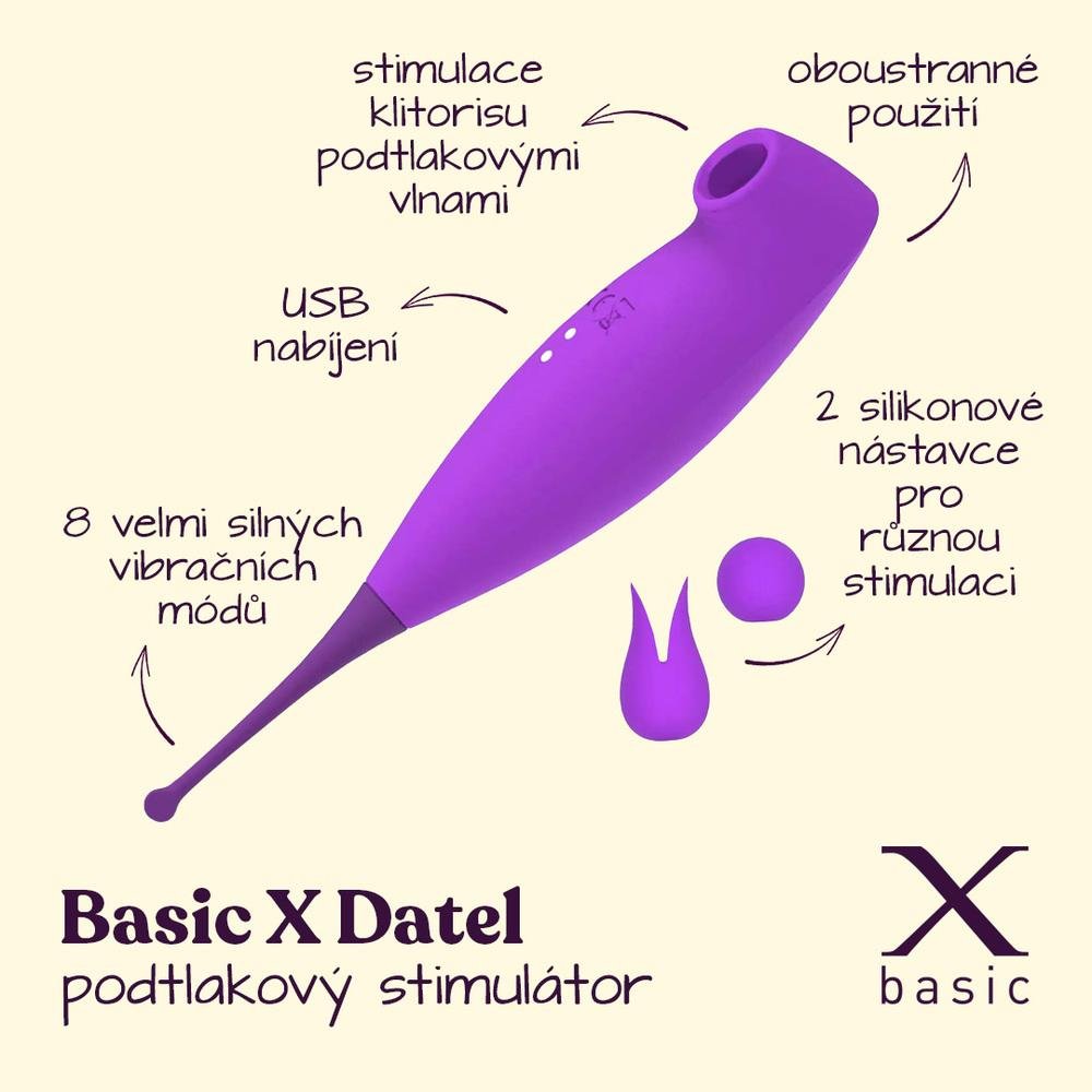 Info grafika stimulátoru klitorisu BASIC X Datel